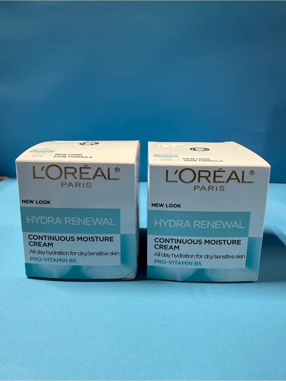 L'Oreal Hydra Renewal Continuous Moisture Cream - White & Light Blue